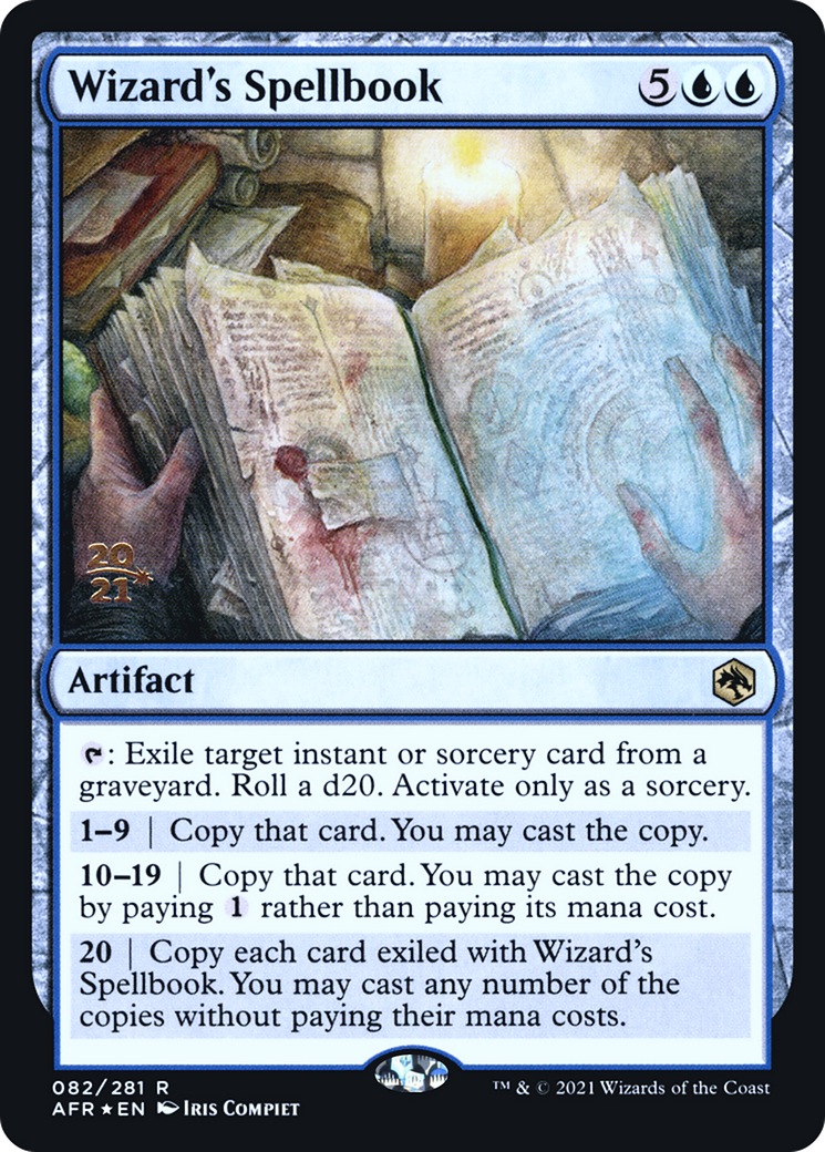 Wizard's Spellbook [Dungeons & Dragons: Adventures in the Forgotten Realms Prerelease Promos] | Grognard Games