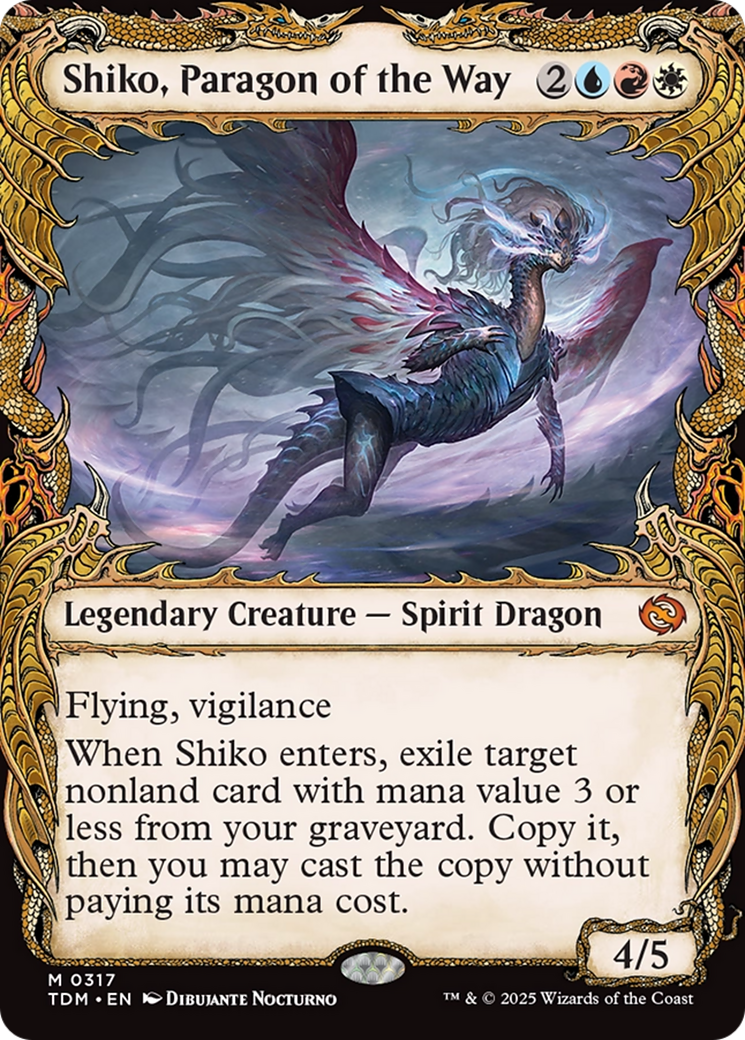 Shiko, Paragon of the Way (Showcase) [Tarkir: Dragonstorm] | Grognard Games