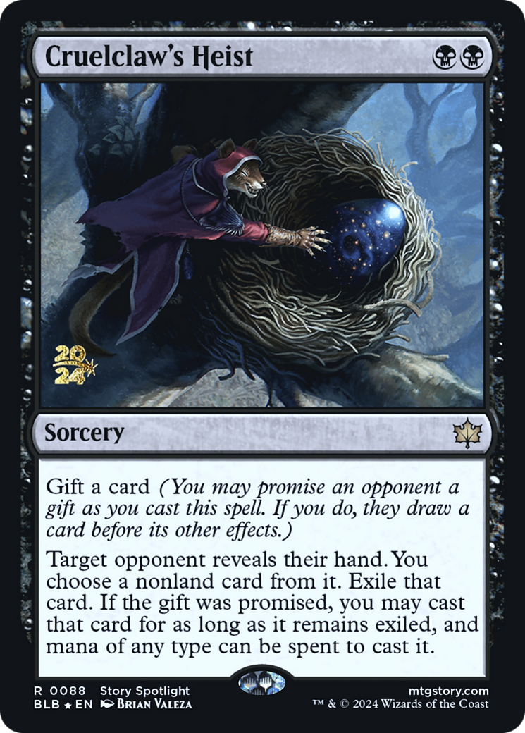 Cruelclaw's Heist [Bloomburrow Prerelease Promos] | Grognard Games