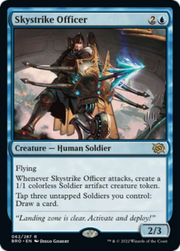 Skystrike Officer (Promo Pack) [The Brothers' War Promos] | Grognard Games