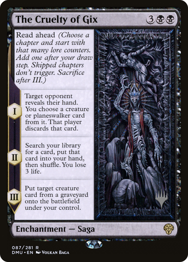 The Cruelty of Gix (Promo Pack) [Dominaria United Promos] | Grognard Games