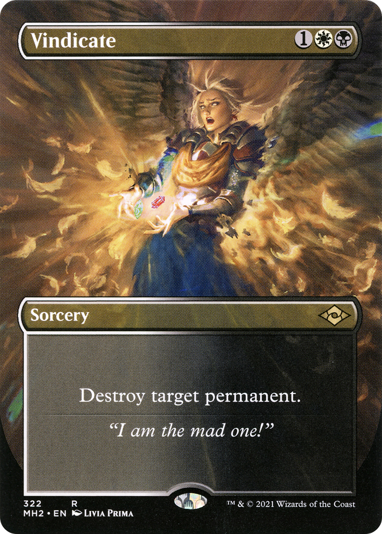 Vindicate (Borderless Alternate Art) [Modern Horizons 2] | Grognard Games