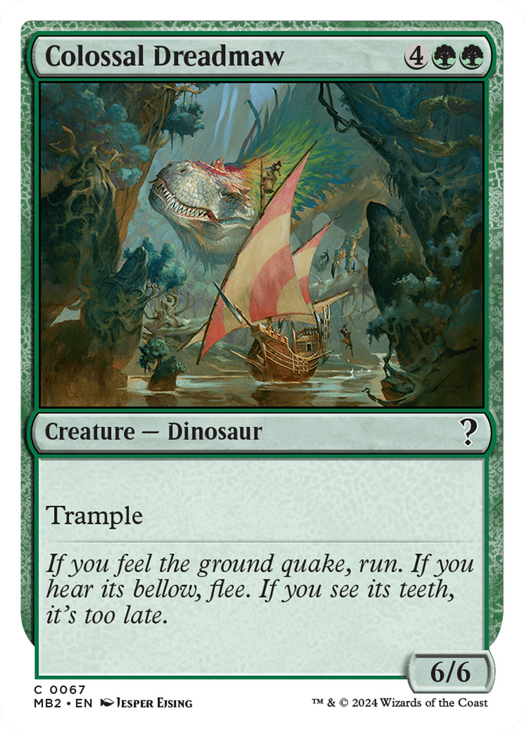 Colossal Dreadmaw (White Border) [Mystery Booster 2] | Grognard Games