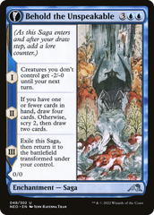 Behold the Unspeakable // Vision of the Unspeakable [Kamigawa: Neon Dynasty] | Grognard Games