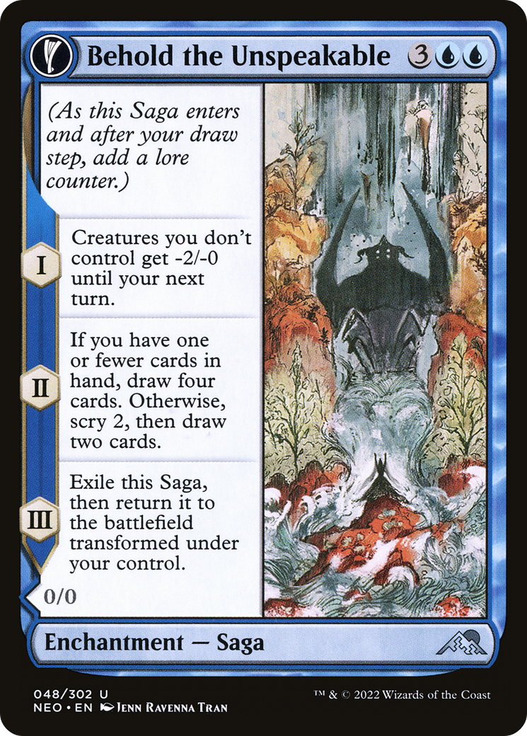 Behold the Unspeakable // Vision of the Unspeakable [Kamigawa: Neon Dynasty] | Grognard Games