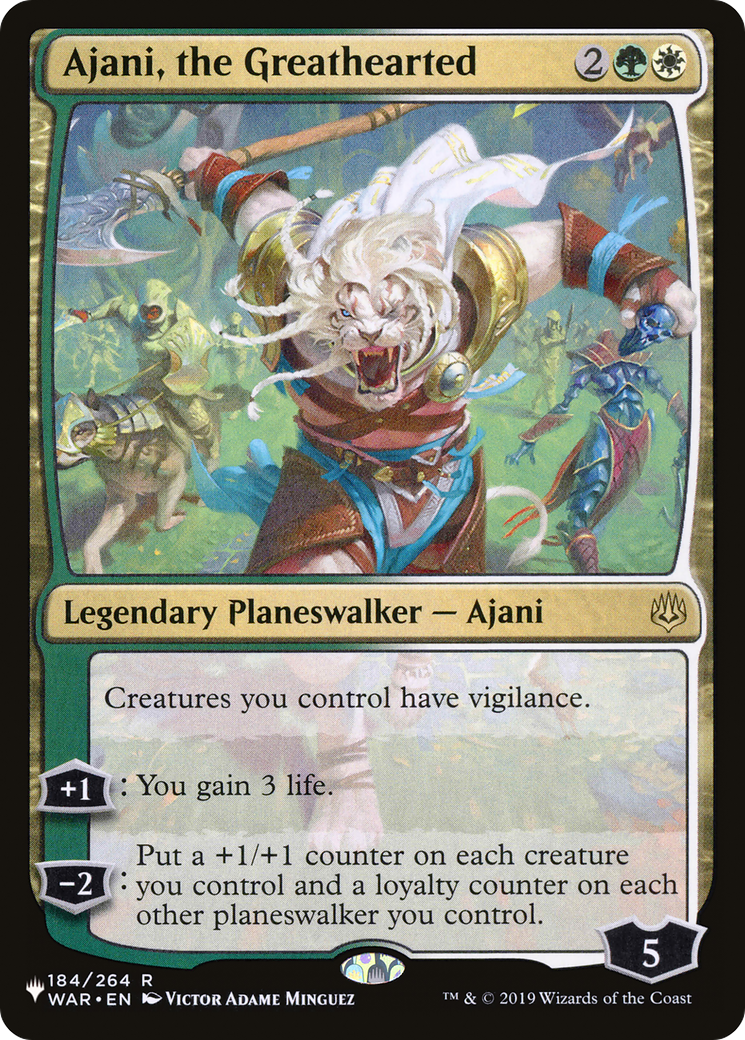 Ajani, the Greathearted [The List] | Grognard Games