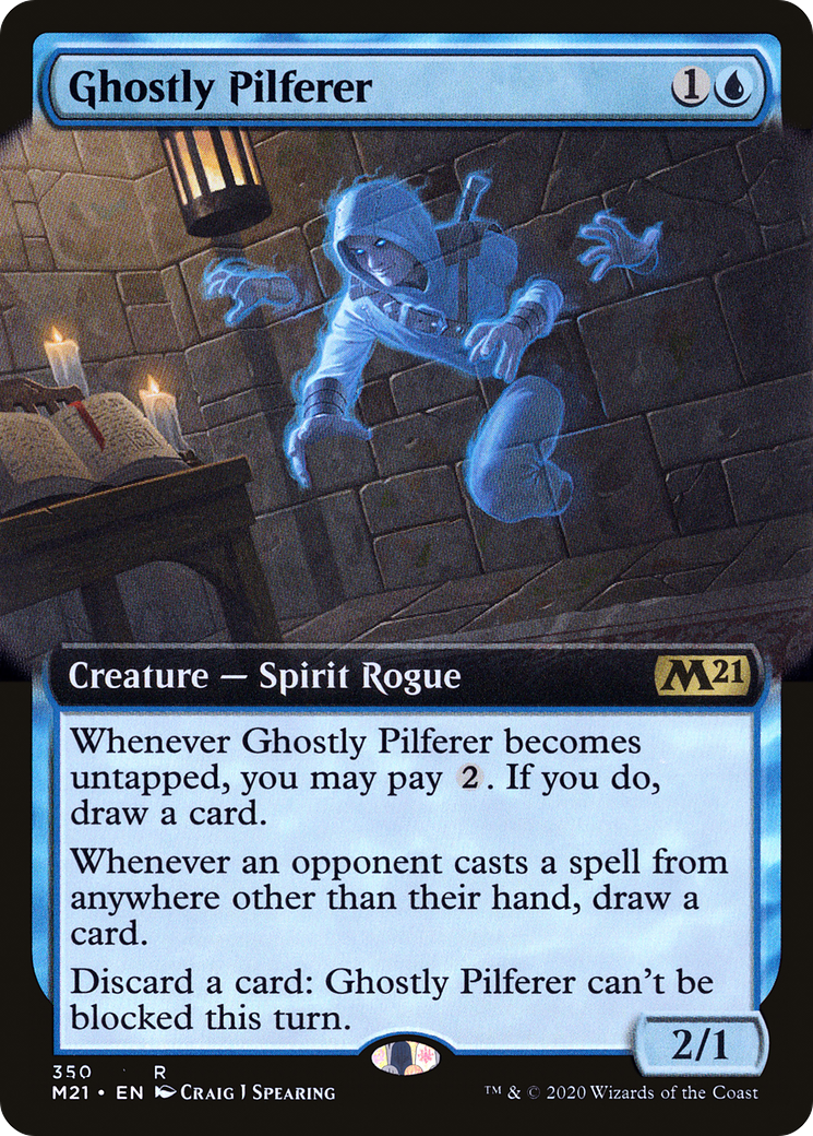 Ghostly Pilferer (Extended) [Core Set 2021] | Grognard Games
