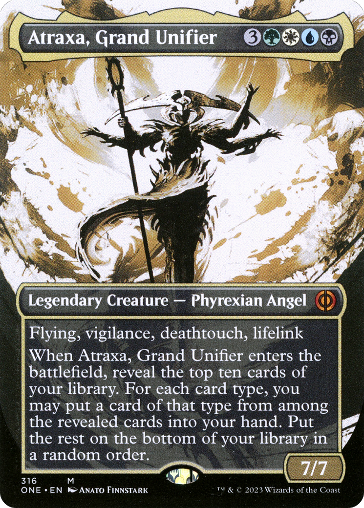 Atraxa, Grand Unifier (Borderless Ichor) [Phyrexia: All Will Be One] | Grognard Games