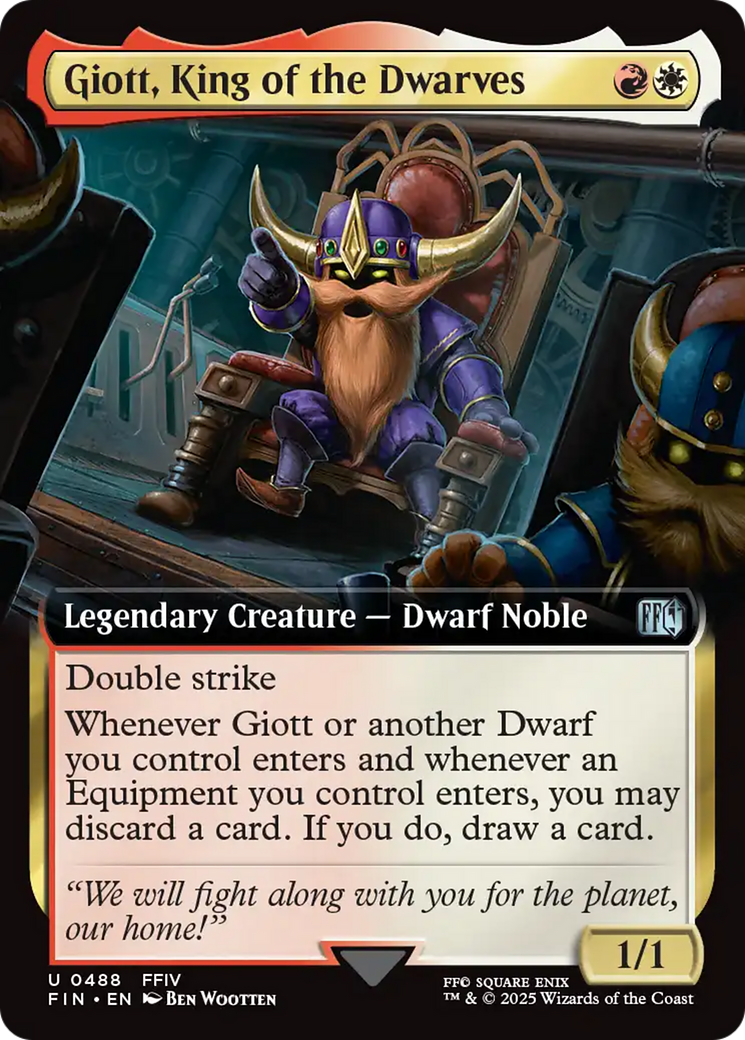 Giott, King of the Dwarves (Extended Art) (FIN-488) - FINAL FANTASY | Grognard Games