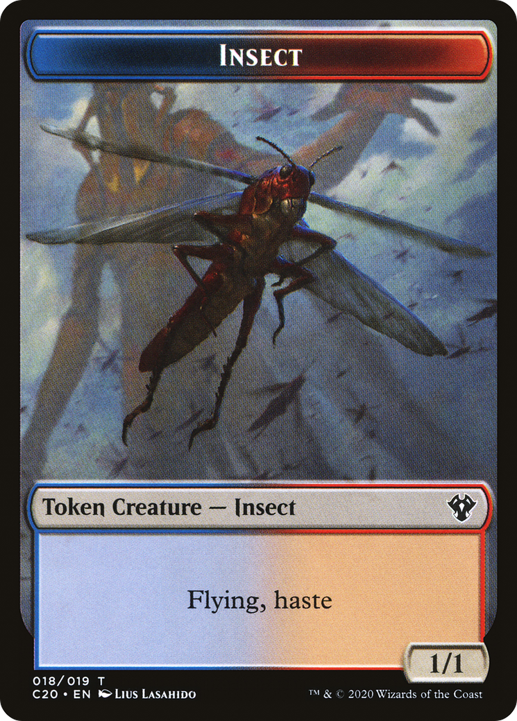 Treasure // Insect Double-Sided Token [Secret Lair: Heads I Win, Tails You Lose Tokens] | Grognard Games