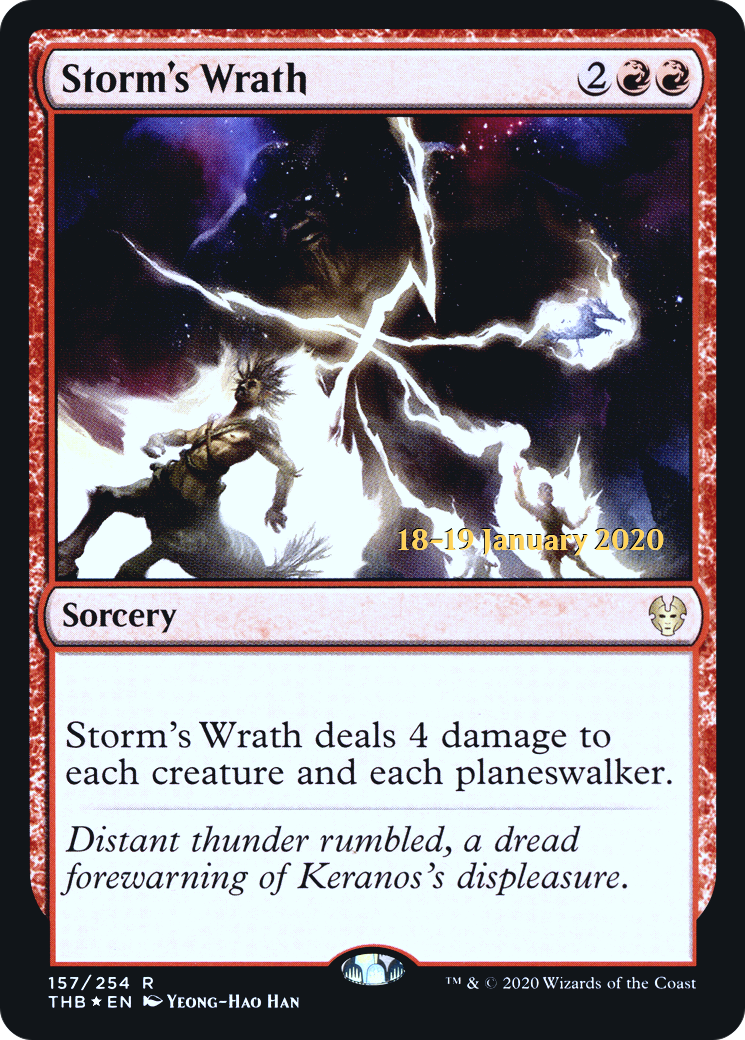 Storm's Wrath [Theros Beyond Death Prerelease Promos] | Grognard Games