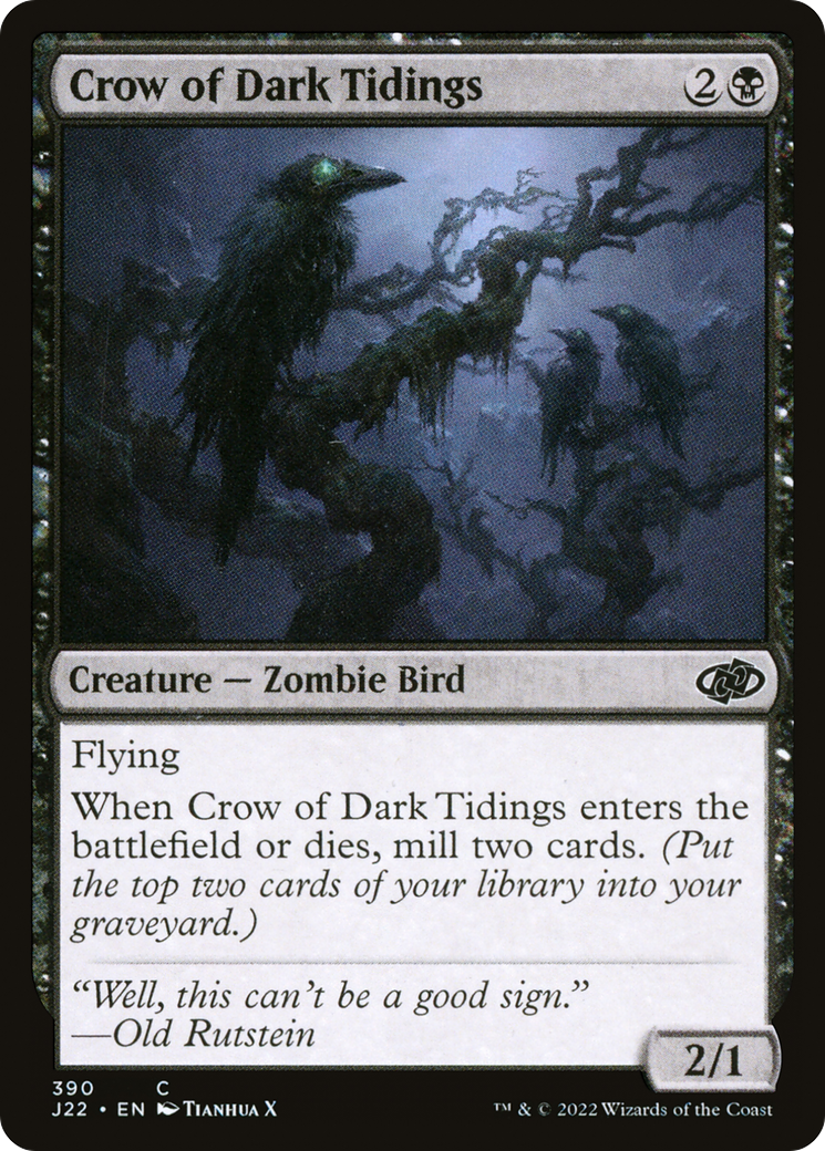 Crow of Dark Tidings [Jumpstart 2022] | Grognard Games