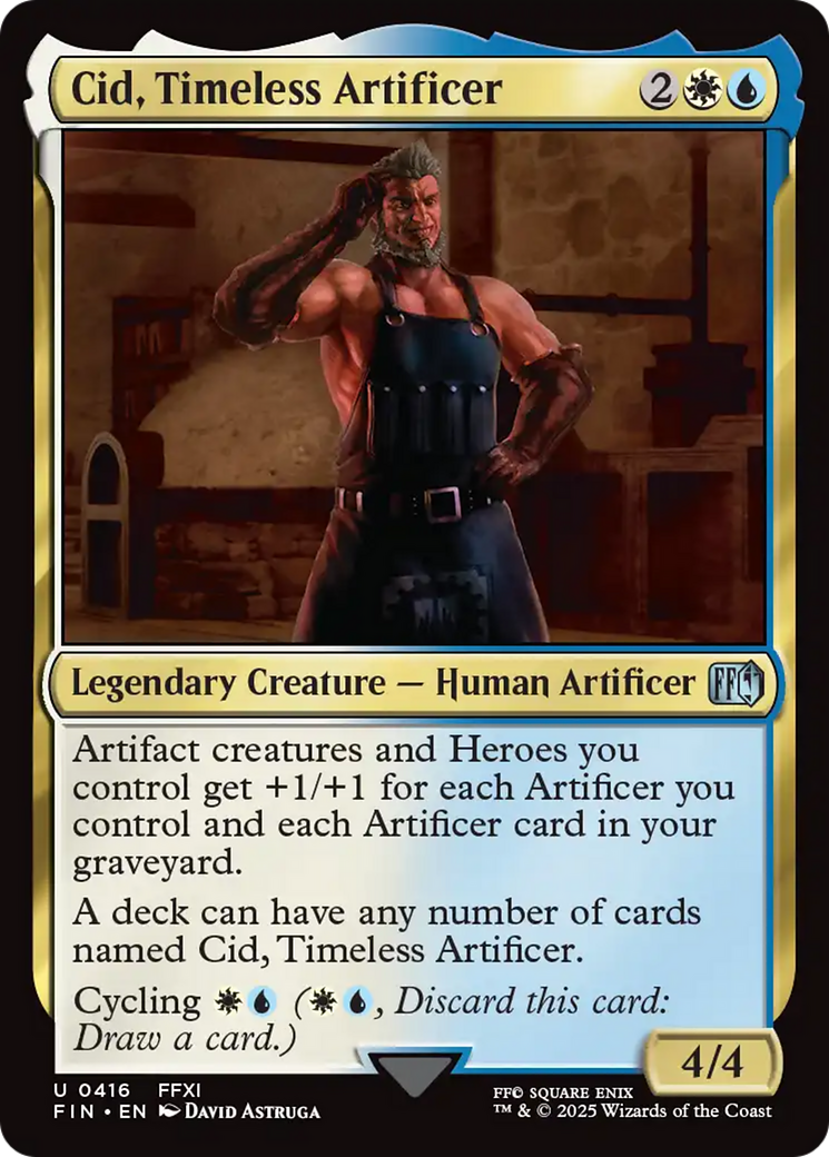 Cid, Timeless Artificer (0416) [FINAL FANTASY] | Grognard Games