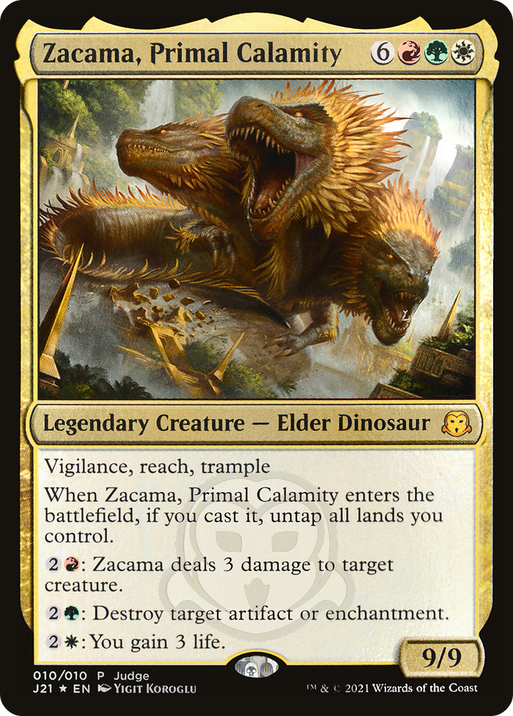 Zacama, Primal Calamity [Judge Gift Cards 2021] | Grognard Games