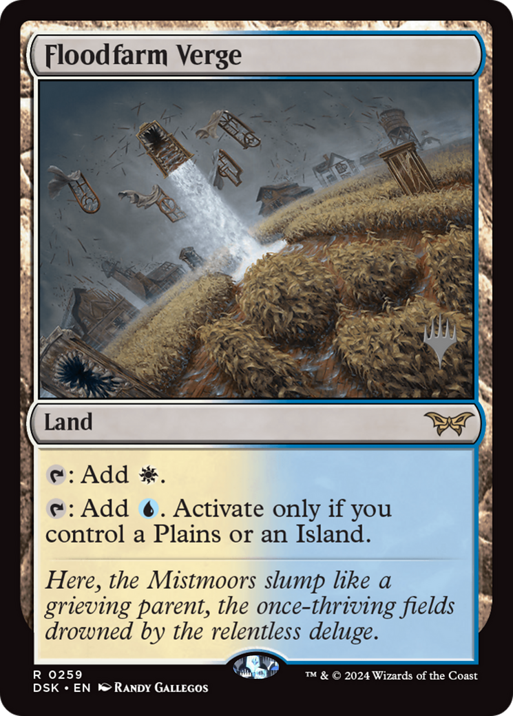 Floodfarm Verge (Promo Pack) [Duskmourn: House of Horror Promos] | Grognard Games