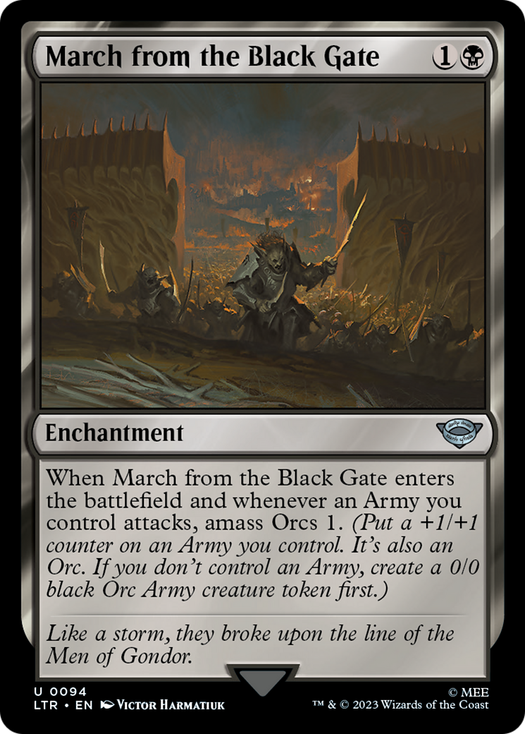 March from the Black Gate [The Lord of the Rings: Tales of Middle-Earth] | Grognard Games