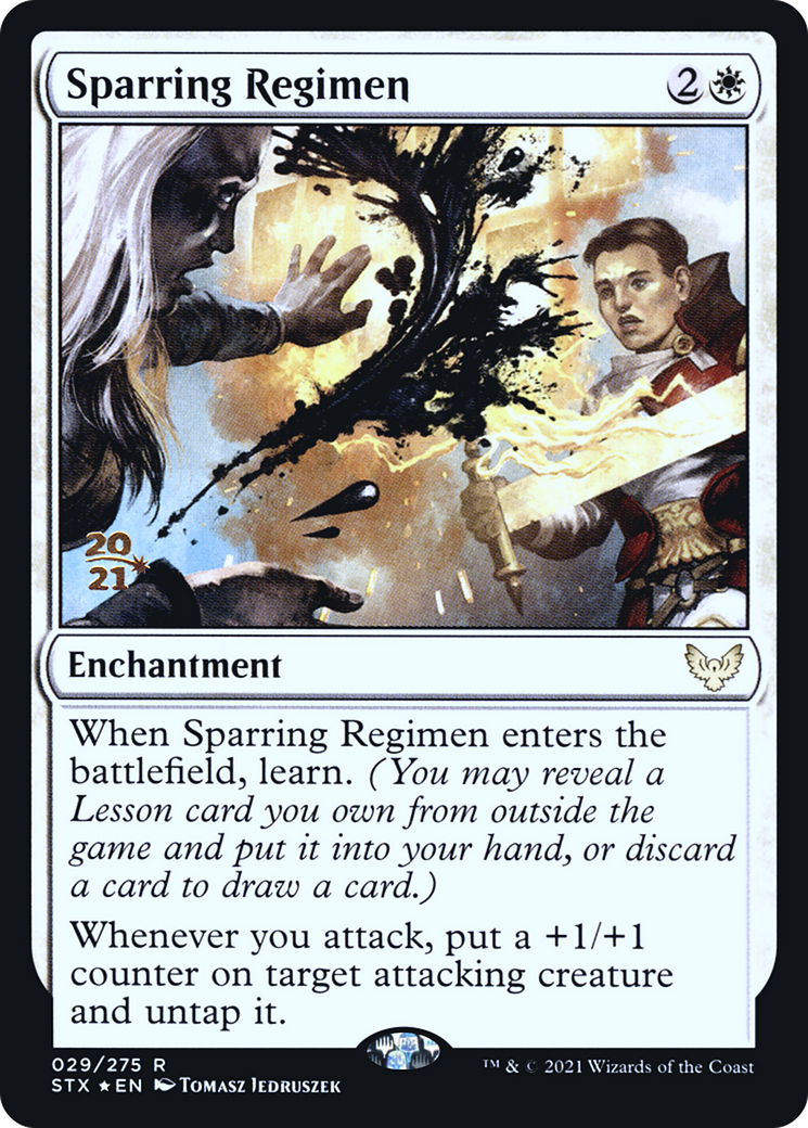 Sparring Regimen [Strixhaven: School of Mages Prerelease Promos] | Grognard Games