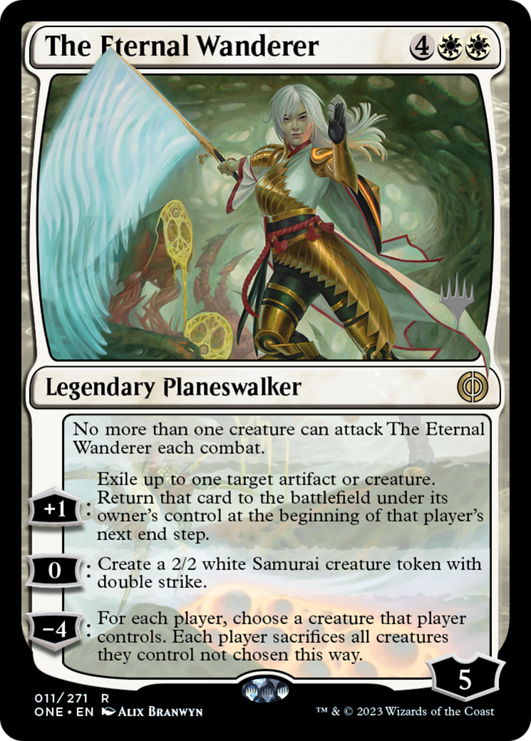 The Eternal Wanderer (Promo Pack) [Phyrexia: All Will Be One Promos] | Grognard Games