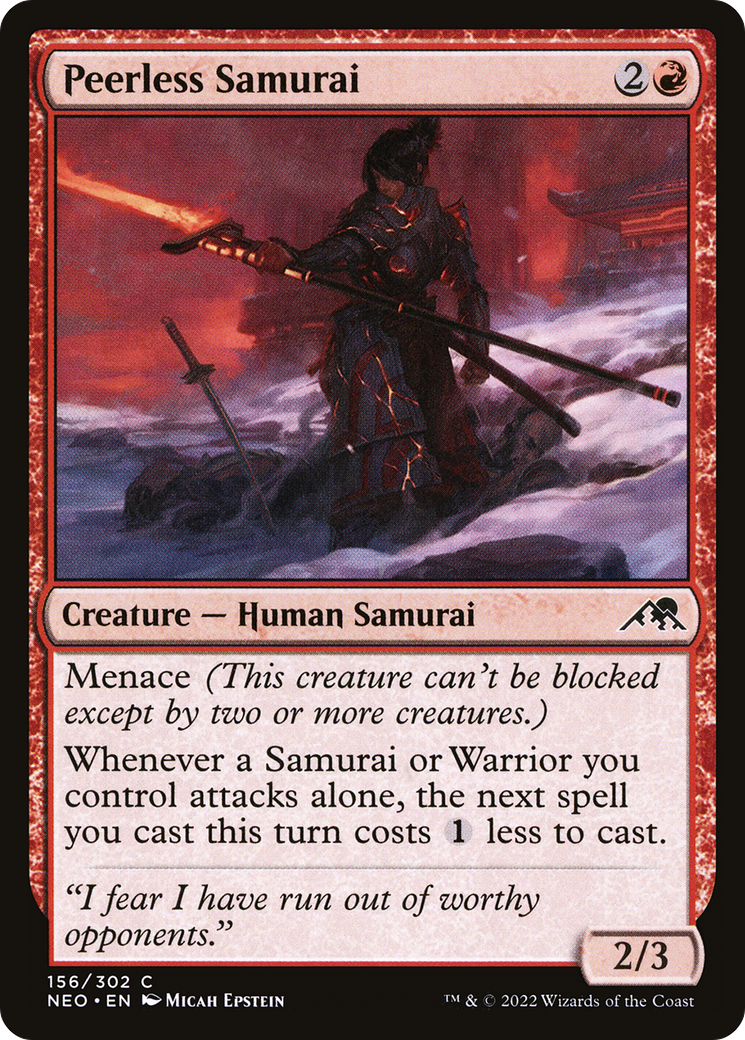Peerless Samurai [Kamigawa: Neon Dynasty] | Grognard Games