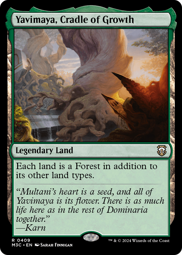 Yavimaya, Cradle of Growth (Ripple Foil) [Modern Horizons 3 Commander] | Grognard Games