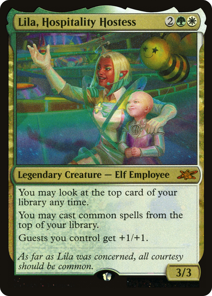 Lila, Hospitality Hostess (Galaxy Foil) [Unfinity] | Grognard Games