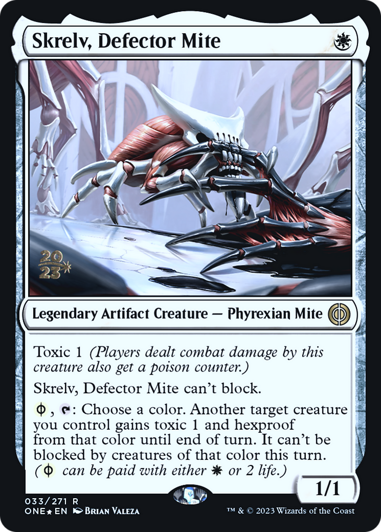 Skrelv, Defector Mite [Phyrexia: All Will Be One Prerelease Promos] | Grognard Games