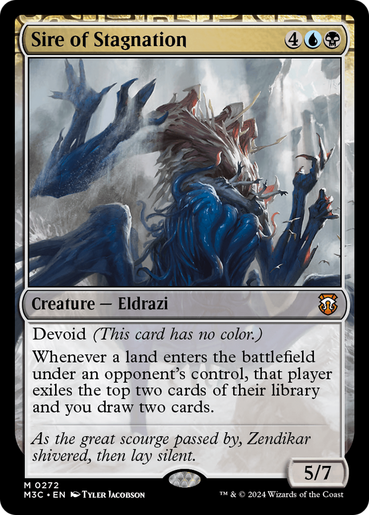 Sire of Stagnation (M3C-272) - Modern Horizons 3 Commander: (devoid) Foil | Grognard Games