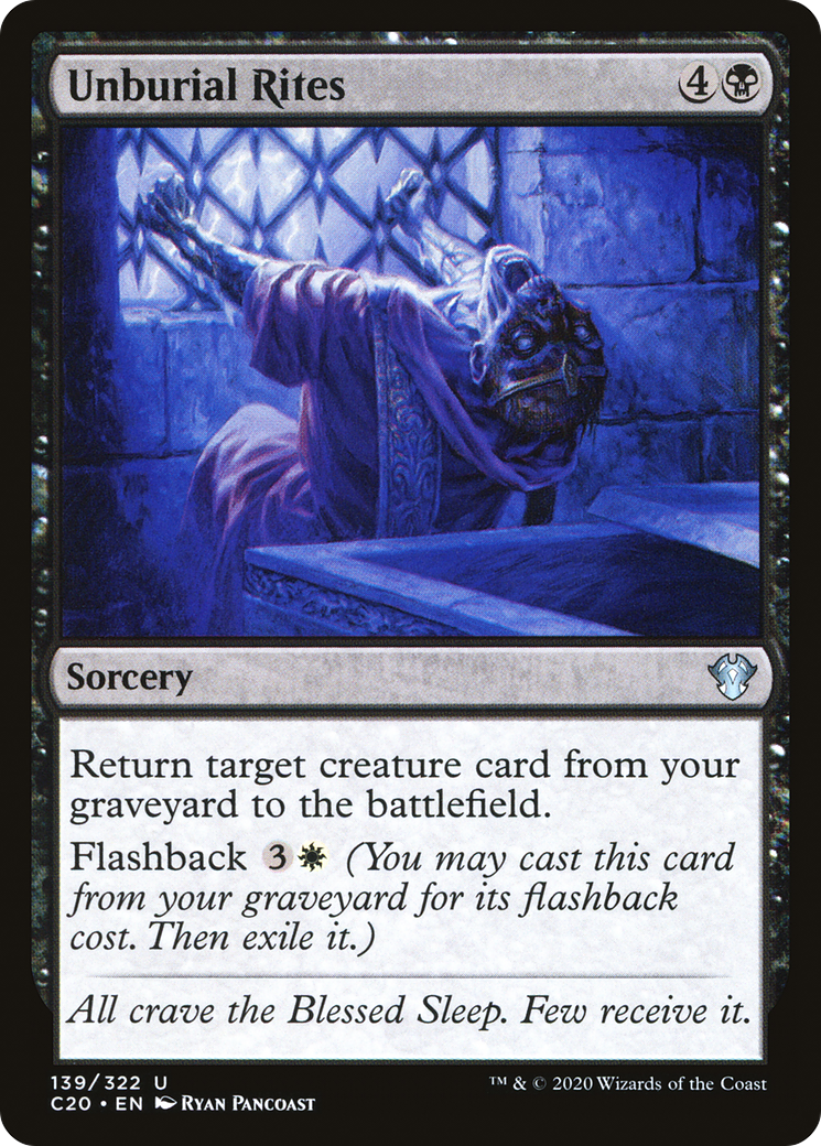 Unburial Rites [Commander 2020] | Grognard Games