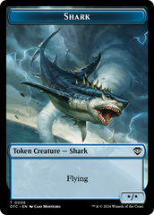 Ape // Shark Double-Sided Token [Outlaws of Thunder Junction Commander Tokens] | Grognard Games