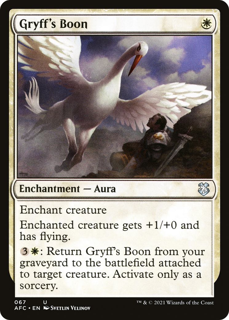 Gryff's Boon [Dungeons & Dragons: Adventures in the Forgotten Realms Commander] | Grognard Games