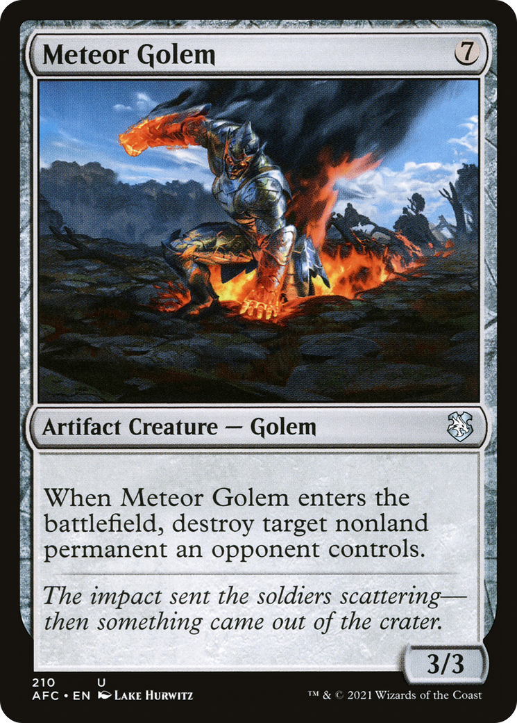 Meteor Golem [Dungeons & Dragons: Adventures in the Forgotten Realms Commander] | Grognard Games