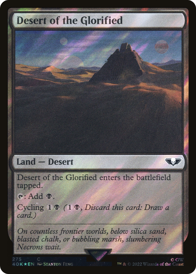 Desert of the Glorified (Surge Foil) [Universes Beyond: Warhammer 40,000] | Grognard Games