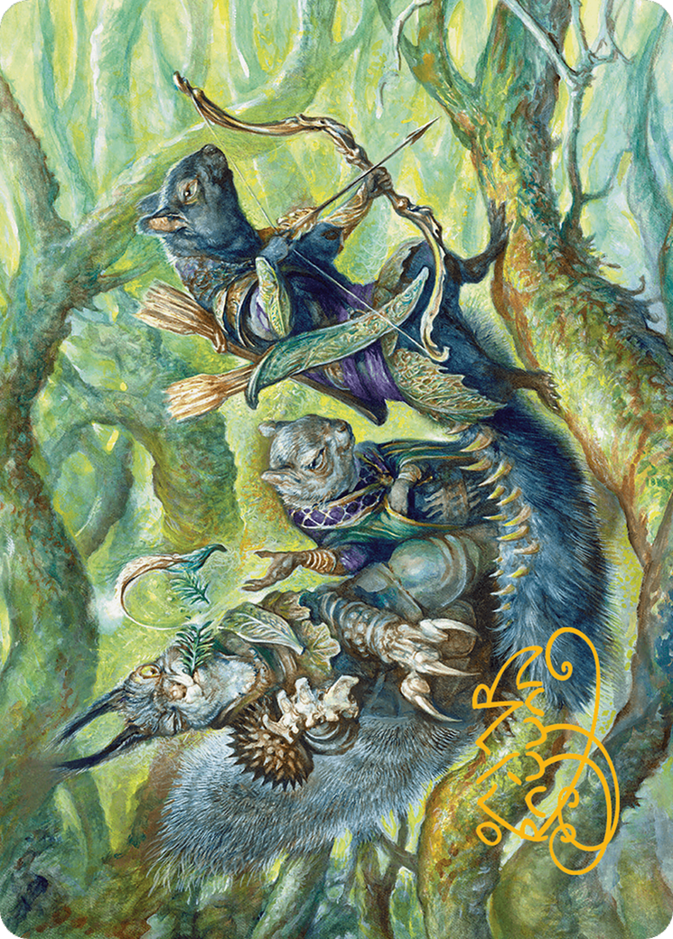 The Odd Acorn Gang Art Card (Gold-Stamped Signature) [Bloomburrow Art Series] | Grognard Games