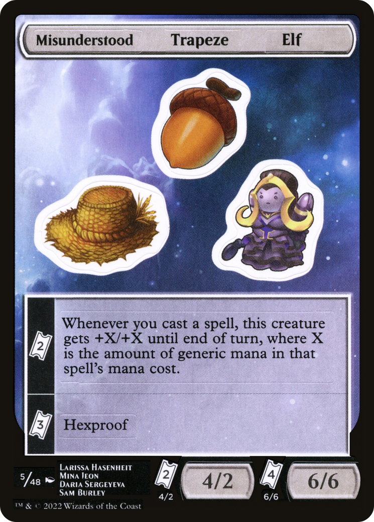Misunderstood Trapeze Elf [Unfinity Stickers] | Grognard Games