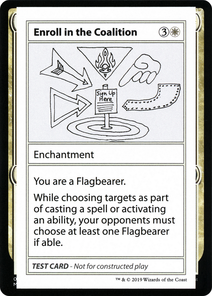 Enroll in the Coalition (2021 Edition) [Mystery Booster Playtest Cards] | Grognard Games