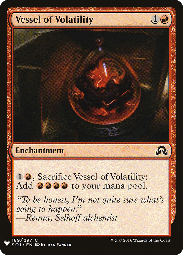 Vessel of Volatility [Mystery Booster] | Grognard Games