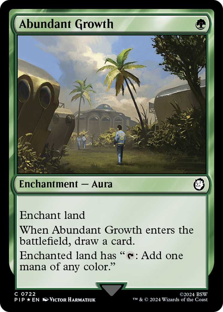 Abundant Growth (Surge Foil) [Fallout] | Grognard Games