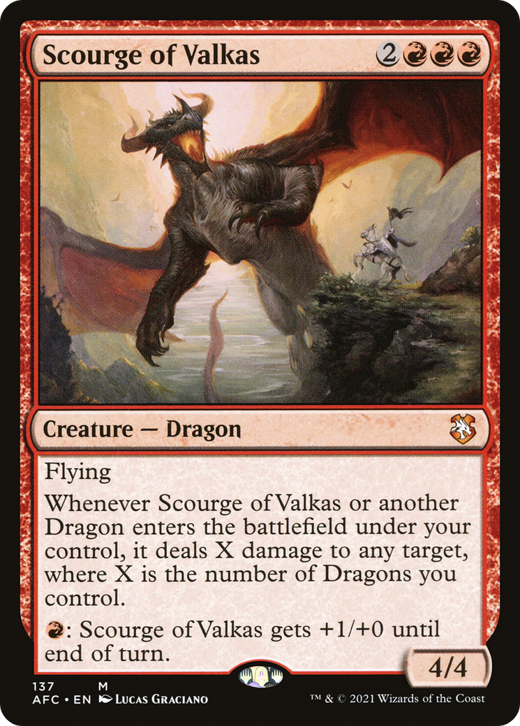 Scourge of Valkas [Dungeons & Dragons: Adventures in the Forgotten Realms Commander] | Grognard Games