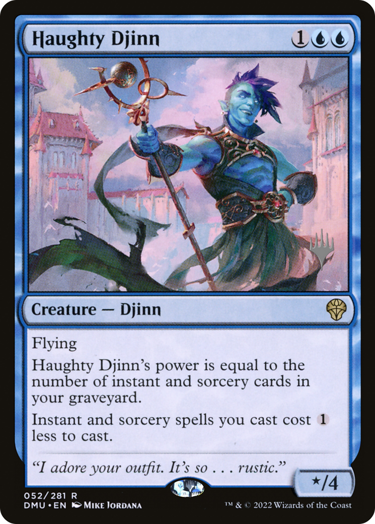 Haughty Djinn (Promo Pack) [Dominaria United Promos] | Grognard Games
