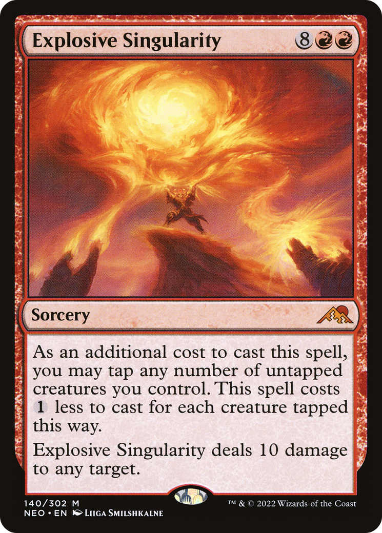 Explosive Singularity [Kamigawa: Neon Dynasty] | Grognard Games