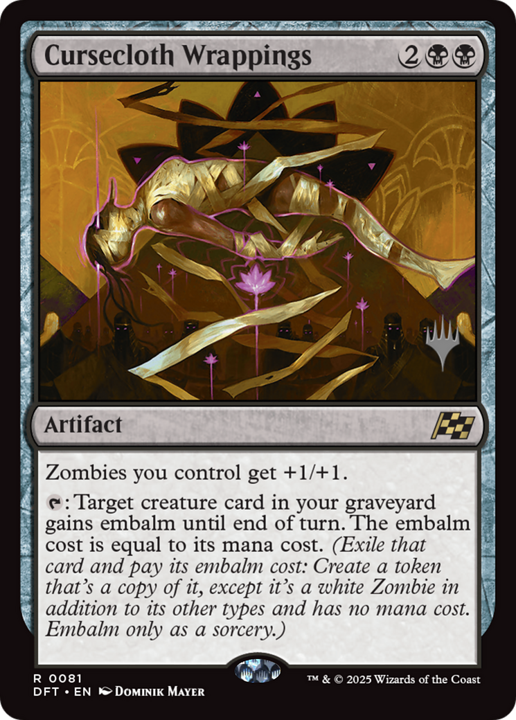 Cursecloth Wrappings (Promo Pack) [Aetherdrift Promos] | Grognard Games