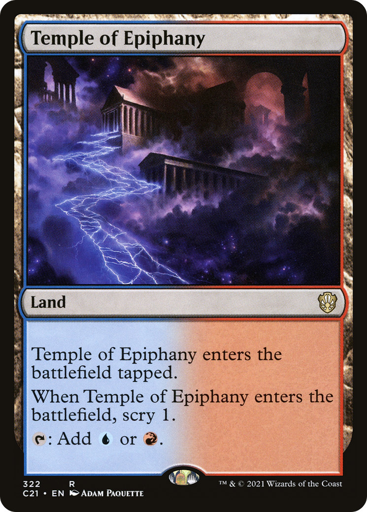 Temple of Epiphany [Commander 2021] | Grognard Games