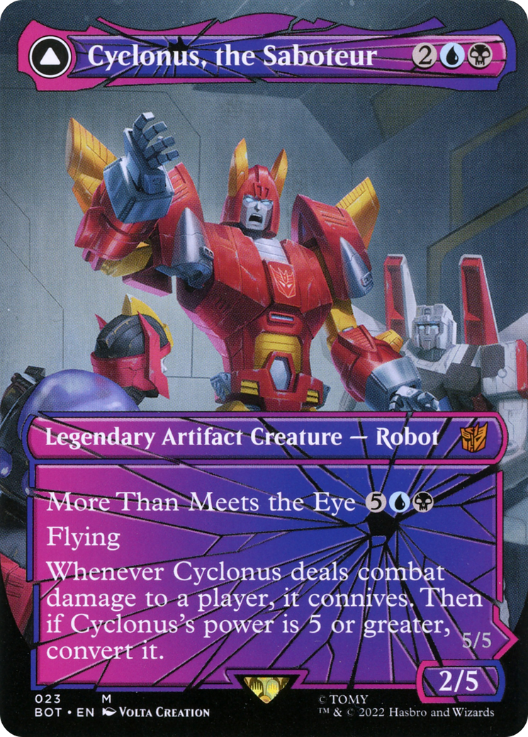 Cyclonus, the Saboteur // Cyclonus, Cybertronian Fighter (Shattered Glass) [Transformers] | Grognard Games