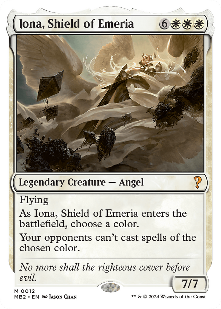 Iona, Shield of Emeria (White Border) [Mystery Booster 2] | Grognard Games