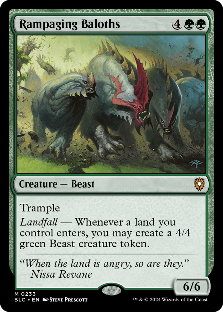 Rampaging Baloths [Bloomburrow Commander] | Grognard Games