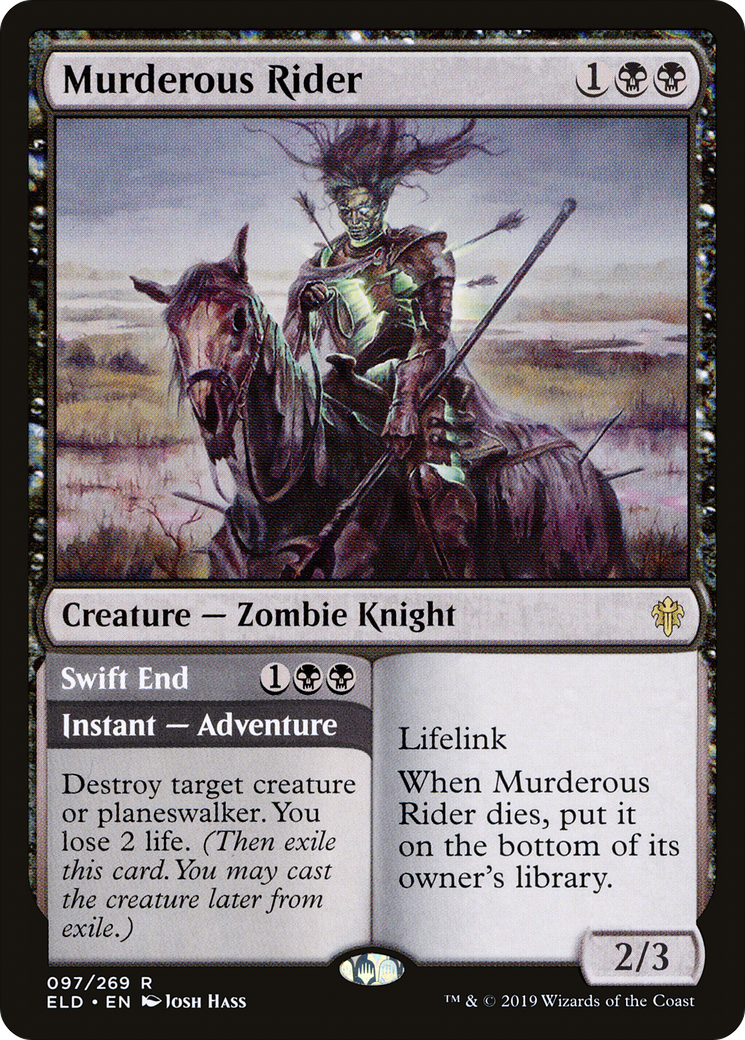 Murderous Rider // Swift End [Throne of Eldraine] | Grognard Games