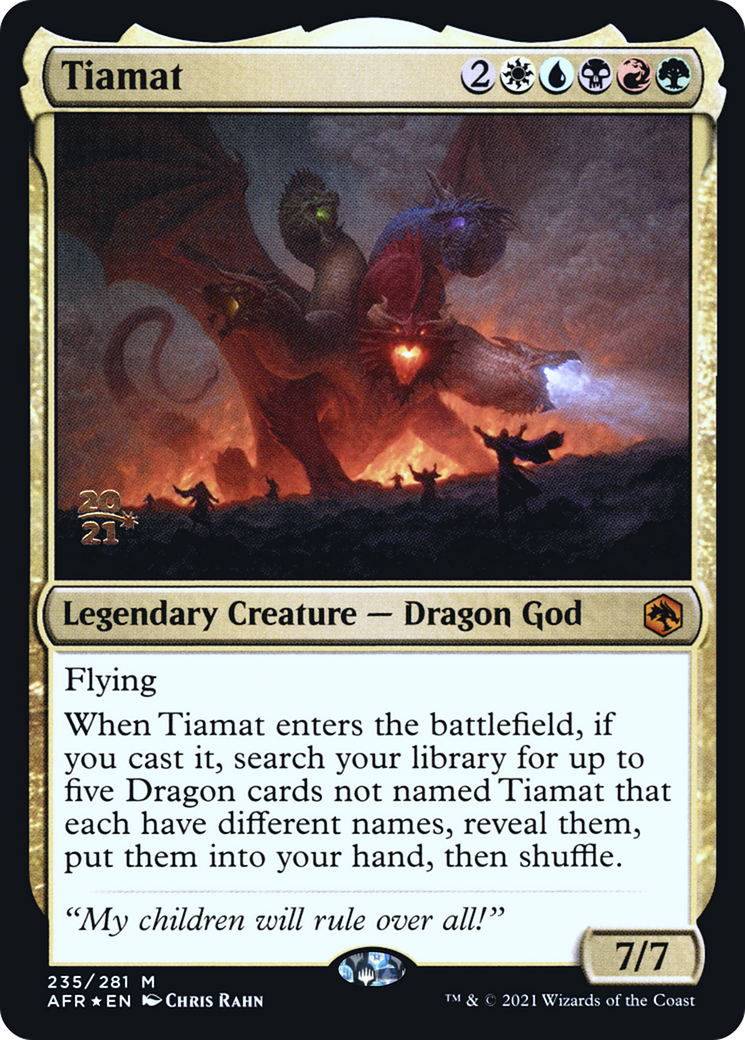 Tiamat [Dungeons & Dragons: Adventures in the Forgotten Realms Prerelease Promos] | Grognard Games