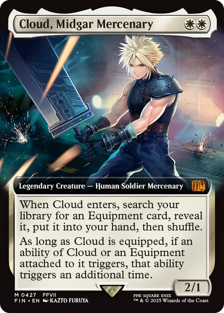 Cloud, Midgar Mercenary (Extended Art) [FINAL FANTASY] | Grognard Games