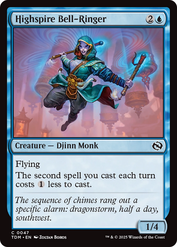 Highspire Bell-Ringer (TDM-047) - Tarkir: Dragonstorm Foil | Grognard Games