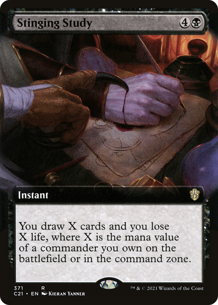 Stinging Study (Extended) [Commander 2021] | Grognard Games